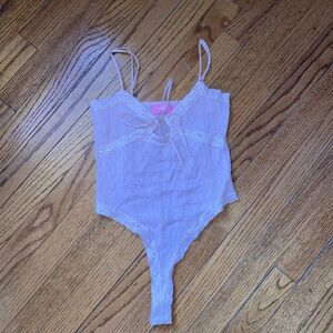 Edikted Lacey Knit Cut Out Bodysuit